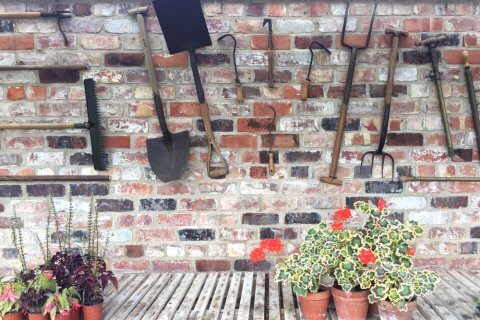 DIY Garden Pot Decorating Ideas - organised garden shed