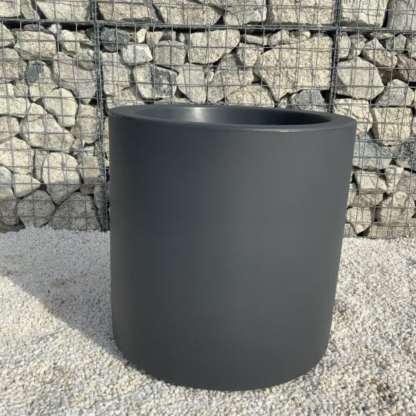The Sicilian Cylinder Pot 60 Colour Charcoal - IMG 8070 scaled