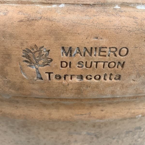 Terracotta Tuscan Aged Pot Rolled Rim Large 70 (Handmade) - 54E6D44F 7DEC 4FCE AC68 8C970745044F 1 105 c