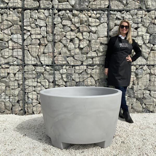 The Amalfi Pot 100 Colour Greystone - A4EE1B14 492B 4FBF A524 5842130E454C scaled