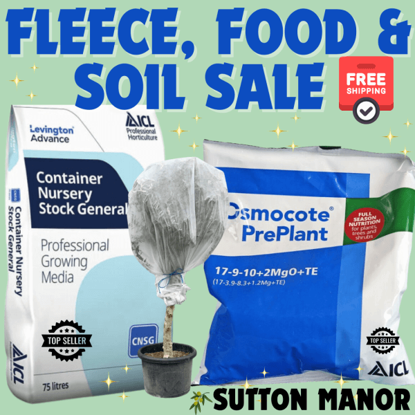 Plant Fleece, Soil & Food Sale - FLEECE FOOD SOIL