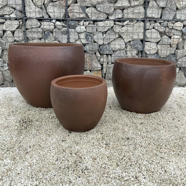 The Mui Ne Iron Stone Plant Pot Set Of 3 - IMG 3075 scaled