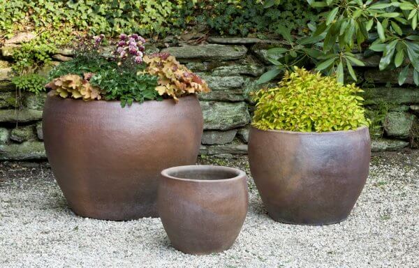 The Mui Ne Iron Stone Plant Pots - KON TUM BLACK CLAY