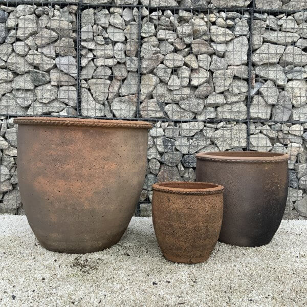 The Hai Phong Old Stone Plant Pots Set Of 3 - IMG 3028 scaled