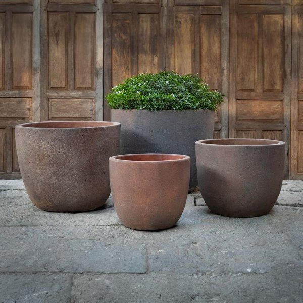 The Dong Hoi Old Stone Plant Pot Set Of 3 (Get One Free) - SABA