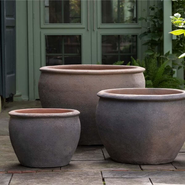 The Ha Long Bay Old Stone Plant Pots Set Of 3 - tron tron